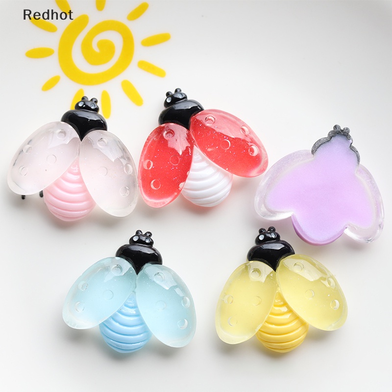 &lt; Redhot &gt; Bộ 3 Sản Phẩm Đồ Chơi Trang Trí Điện Thoại Hình Ong Bằng Nhựa Resin Phát Sáng DIY Dễ Thương Làm Quà Tặng Trang Trí