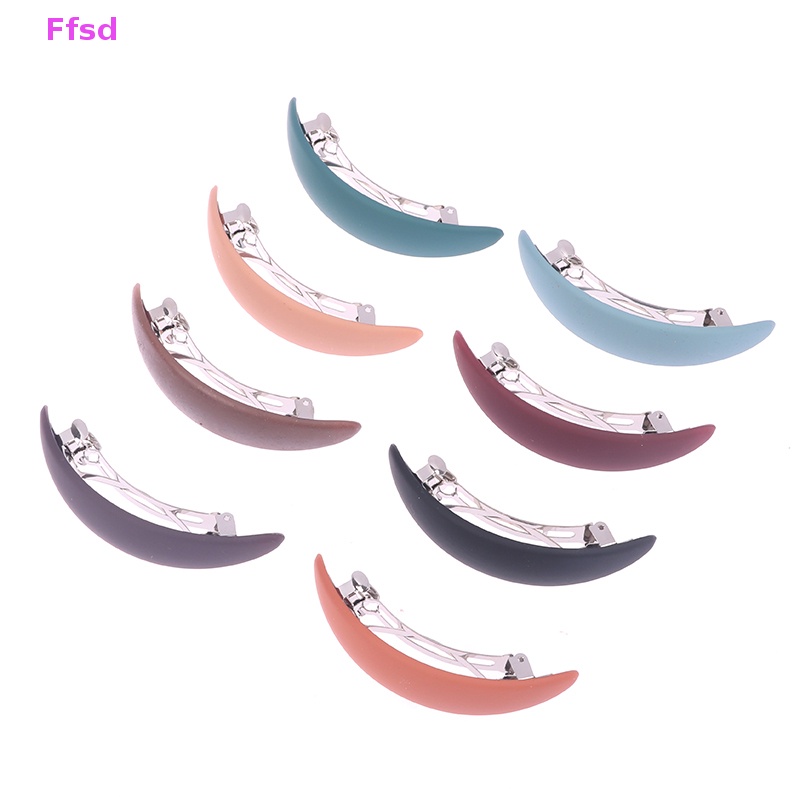 {Ffsd} Kẹp Tóc Đuôi Ngựa Hình Học Màu Nhám Thanh Lịch Cho Nữ * Bán Chạy