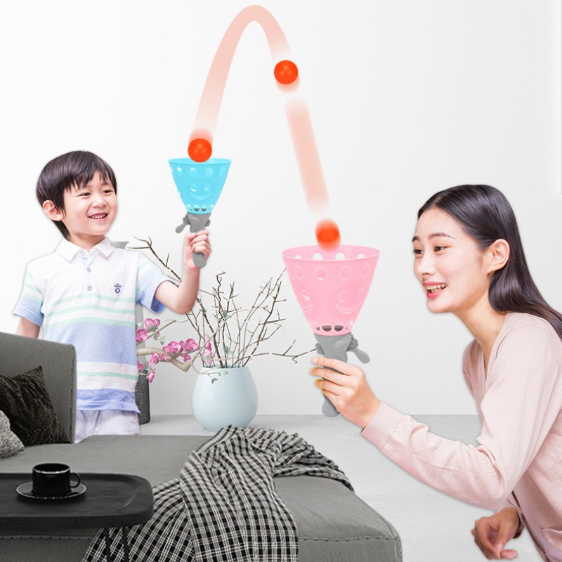 Đồ Chơi Ném Bóng Thể Thao Ngoài Trời Hai Tầng Đàn Hồi Giáo Dục Cho Trẻ Em