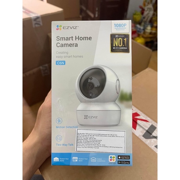 Camera IP WIFI trong nhà xoay 360 Ezviz C6N 1080p 2M, C6N 4MP 2K chính hãng, bảo hành 24 tháng