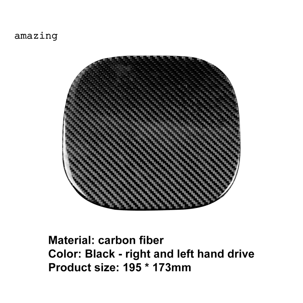 Miếng Dán Nắp Bình Xăng Tự Dính Họa Tiết Sợi Carbon Màu Đen Cho Infiniti FX 2009-2013 QX70 2014-up