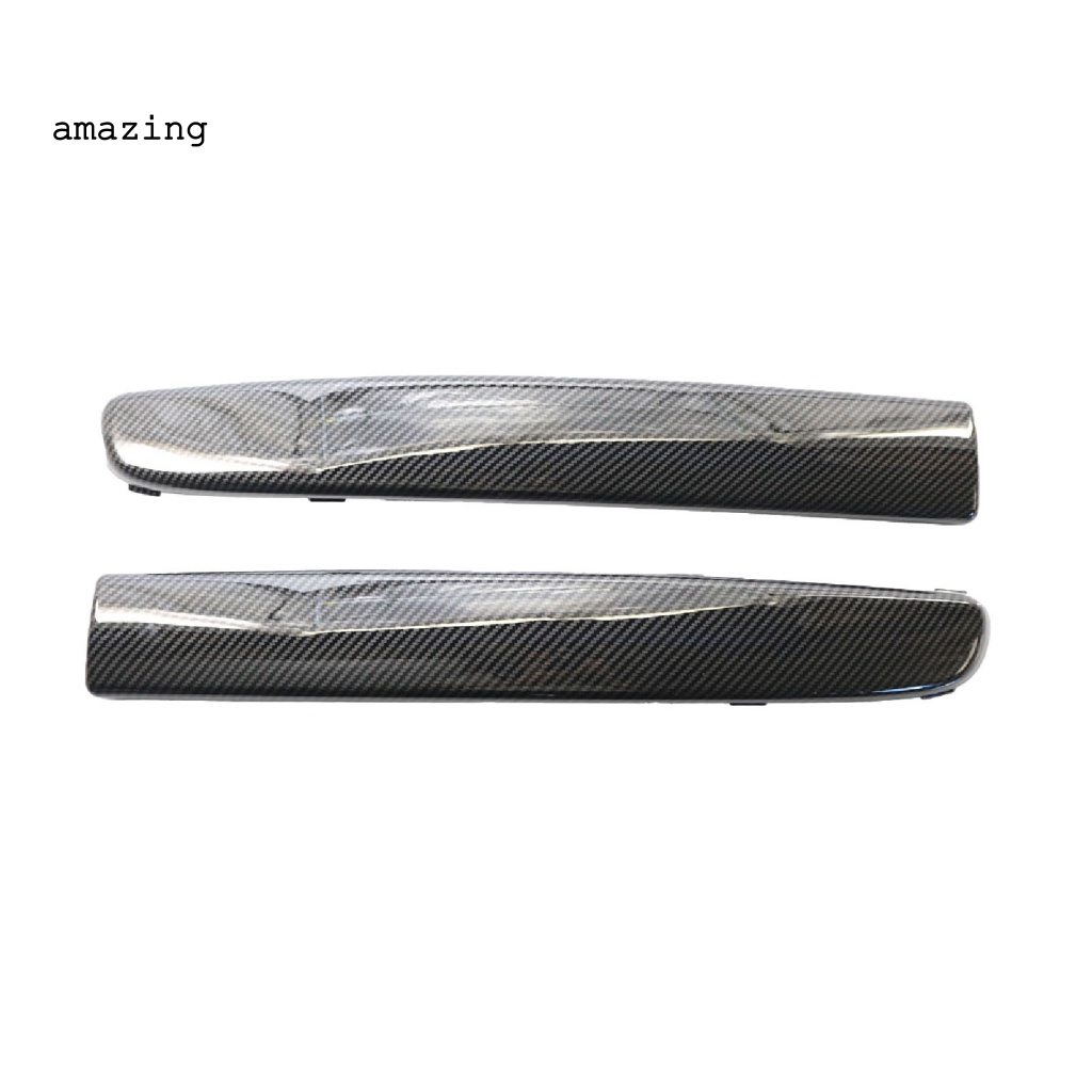 Bộ 2 Miếng Dán Họa Tiết Sợi Carbon Chống Thấm Nước Chịu Nhiệt Tốt Tiện Dụng 735455057 735455056 Ốp Lưng Cho Fiat-500 2007-2015