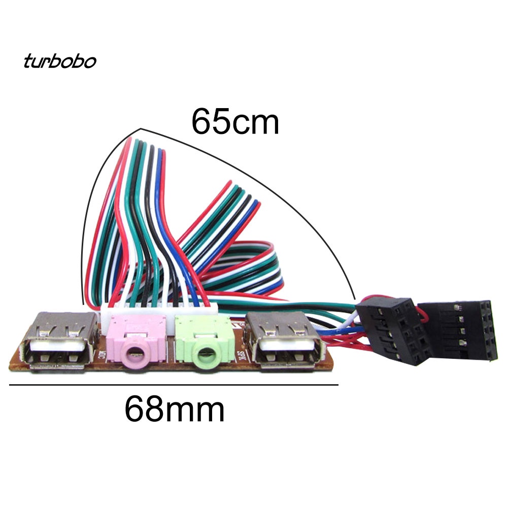 Turbobo Ốp Tai Nghe Kèm Mic Cổng USB 6.8cm Cho Máy Tính