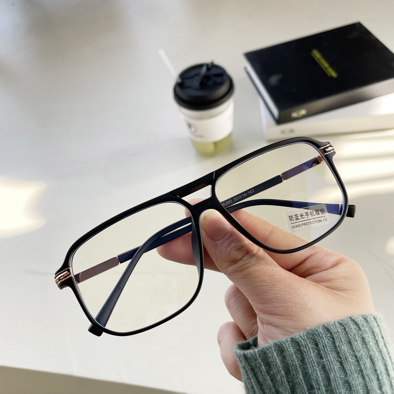 Kính Mát Gọng Lớn Chống Ánh Sáng Xanh Thời Trang Cho Nam Và Nữ