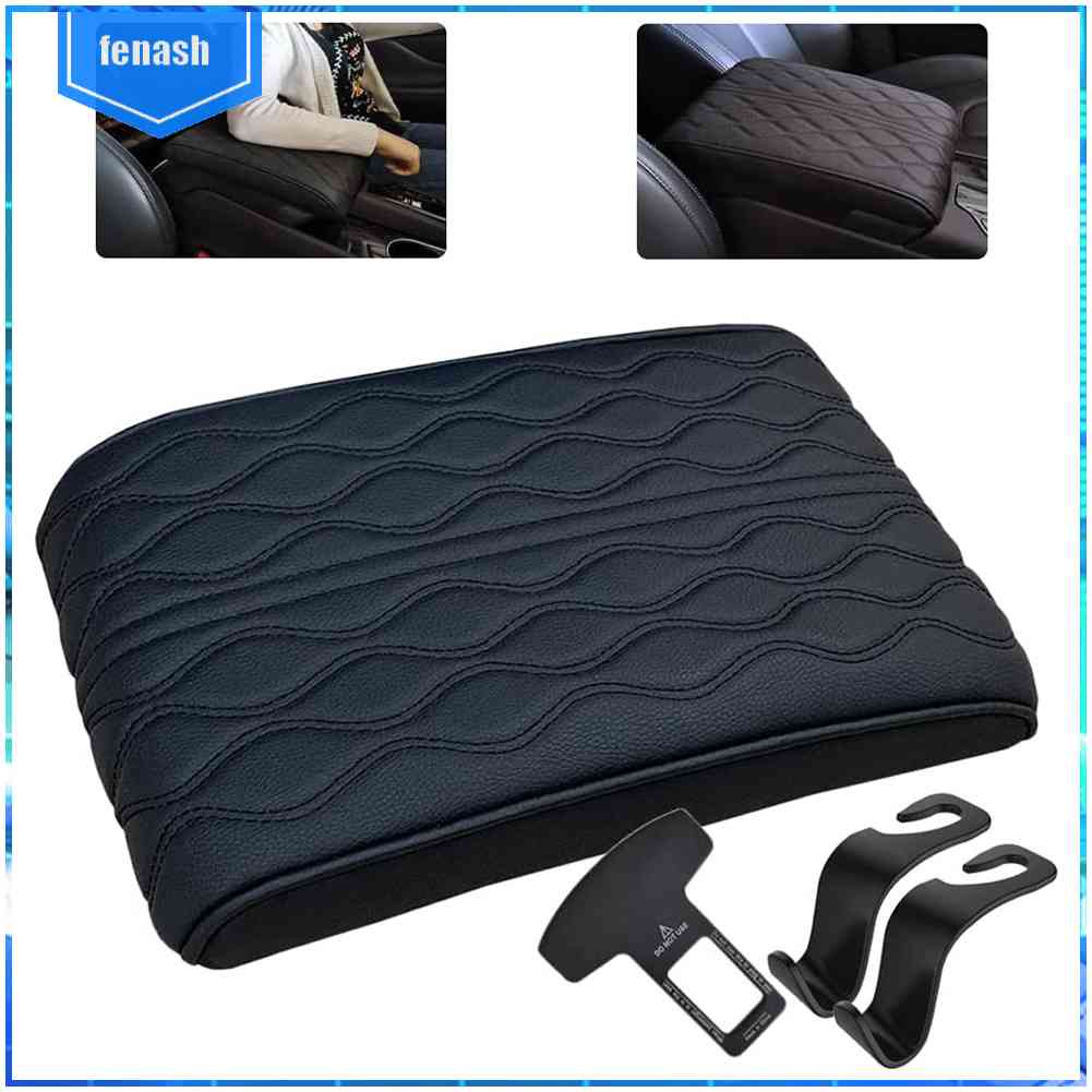 Đệm Da Lót Hộp Tỳ Tay Xe Hơi Màu Đen Thông Dụng
