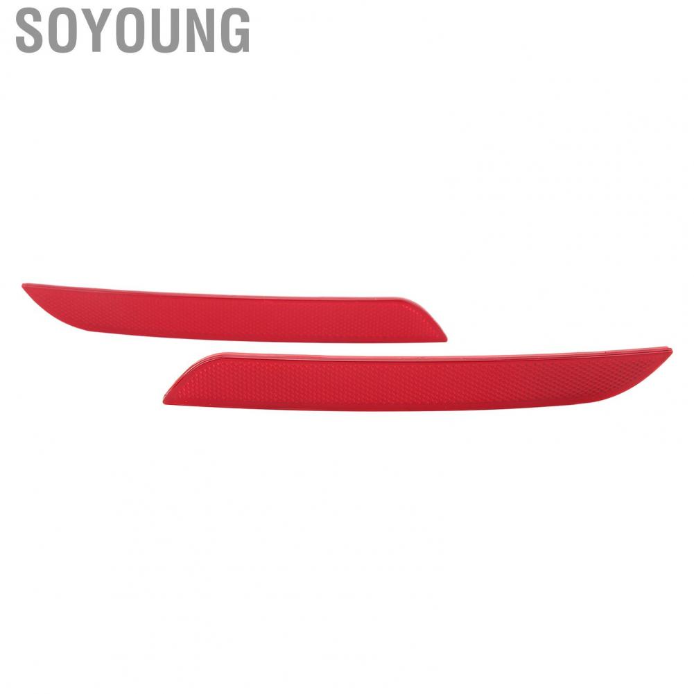 Soyoung Rear Bumper Reflector  OE Design Safe Warning Increased Visibility Long Service Life ABS 63147382233 2Pcs for 3 Series F30 Saloon 2011‑2015