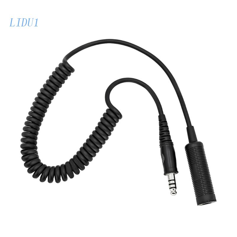 Dây Cáp Lò Xo Mở Rộng LIDU1 Cho Tai Nghe Trực Thăng, Tai Nghe 3.5mm Sang U174 / U