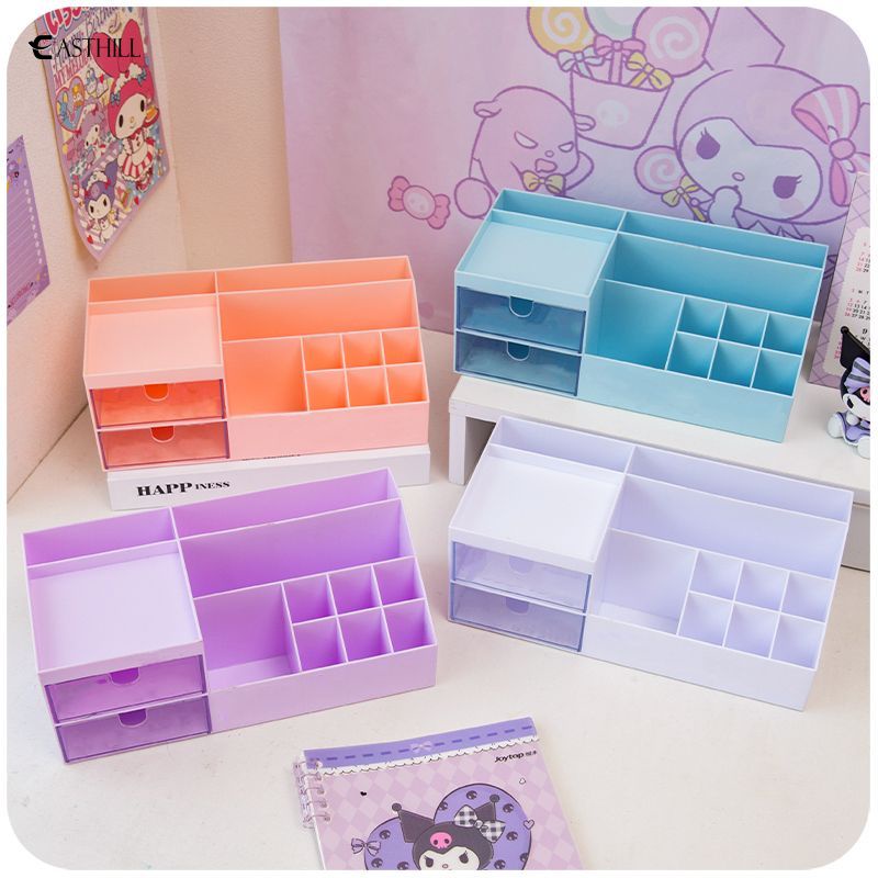 SANRIO Hộp Đựng Bút Để Bàn Họa Tiết Kuromi My Melody Cinnamoroll Dễ Thương Đa Năng Tiện Dụng Cho Học Sinh