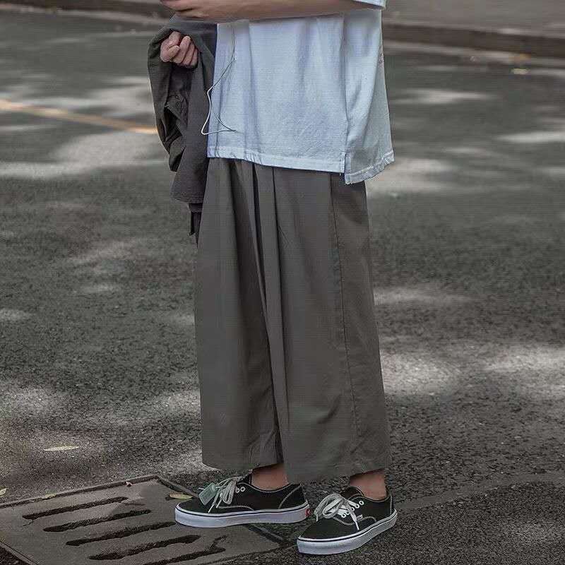 Quần Dài Ống Loe Rộng Phong Cách Nhật Bản Thời Trang Xuân Hè Hàng Mới Dành Cho Bạn Nam