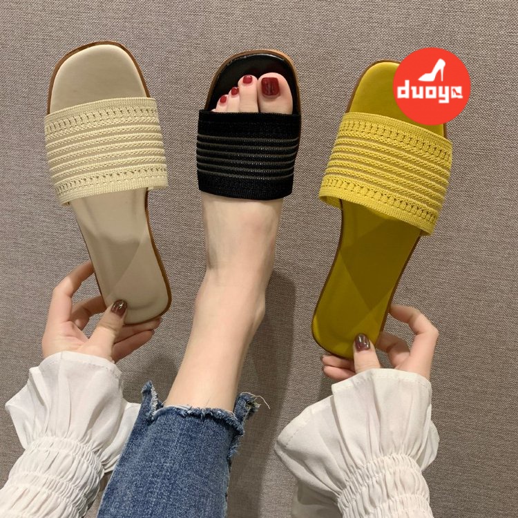 Dép Sandal Đế Phẳng Thời Trang Mùa Hè 2022 Dành Cho Bạn Nữ