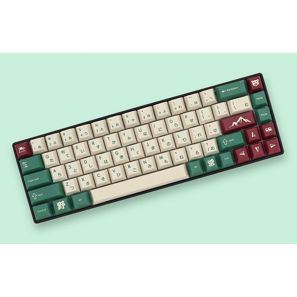 GMK Camping Keycap Cherry Profile Pbt Bàn Phím Pbt 68 / 87 / 84 / 980 / 104 Chuyên Dụng Cho Cắm Trại