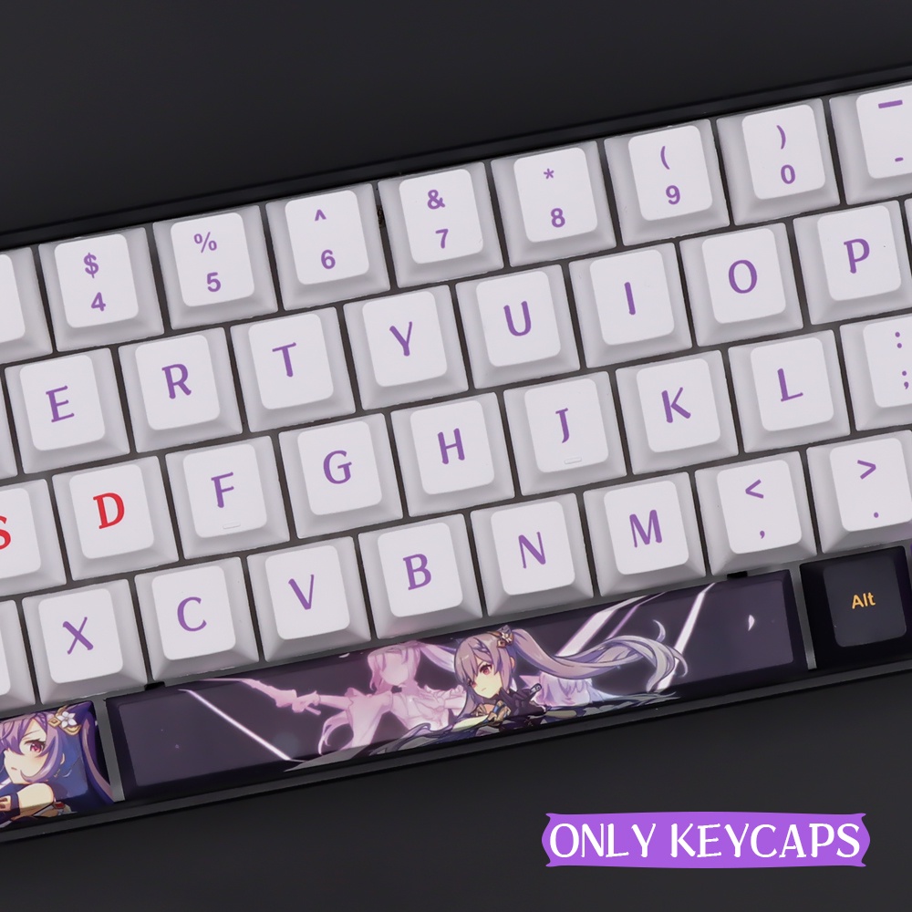 Genshin keqing Keycap Bàn Phím Cơ 139 Phím 104 / 61 / 68 / 87