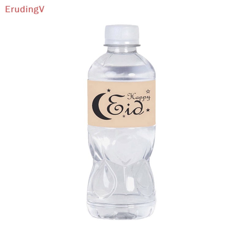 [ErudingV] Bộ 20 Miếng Dán Chai Nước Lễ Hội Ramadan Bằng Giấy EID MUBARAK