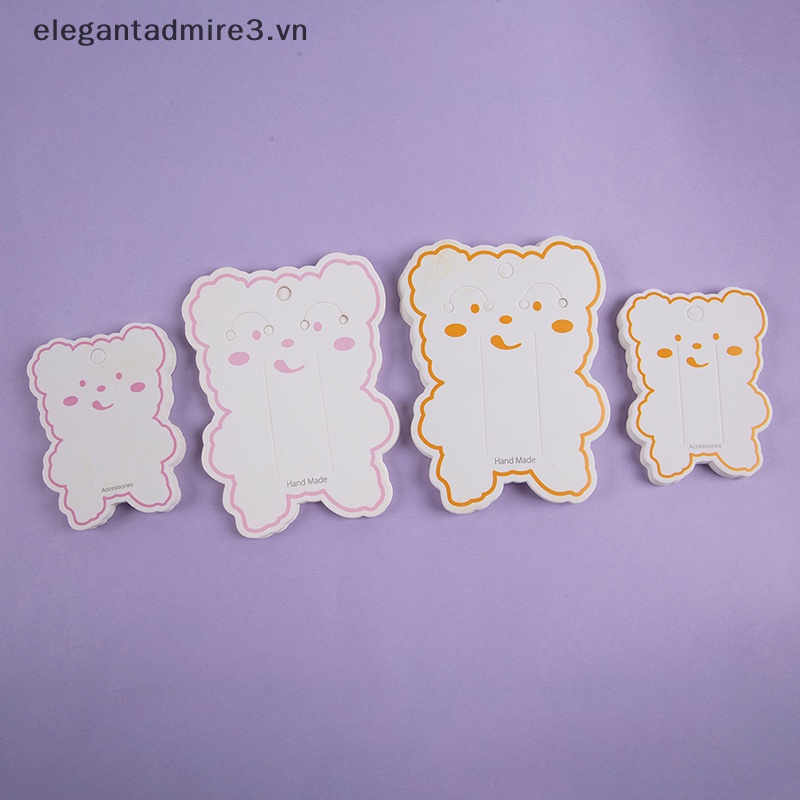 Set 50 Kẹp Tóc Hình Gấu Hoạt Hình DIY Dành Cho Trẻ Em