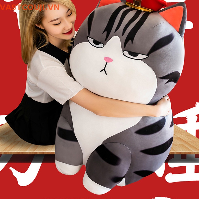 Mèo Nhồi Bông VASTJI 25-40cm Đáng Yêu Chất Lượng Cao
