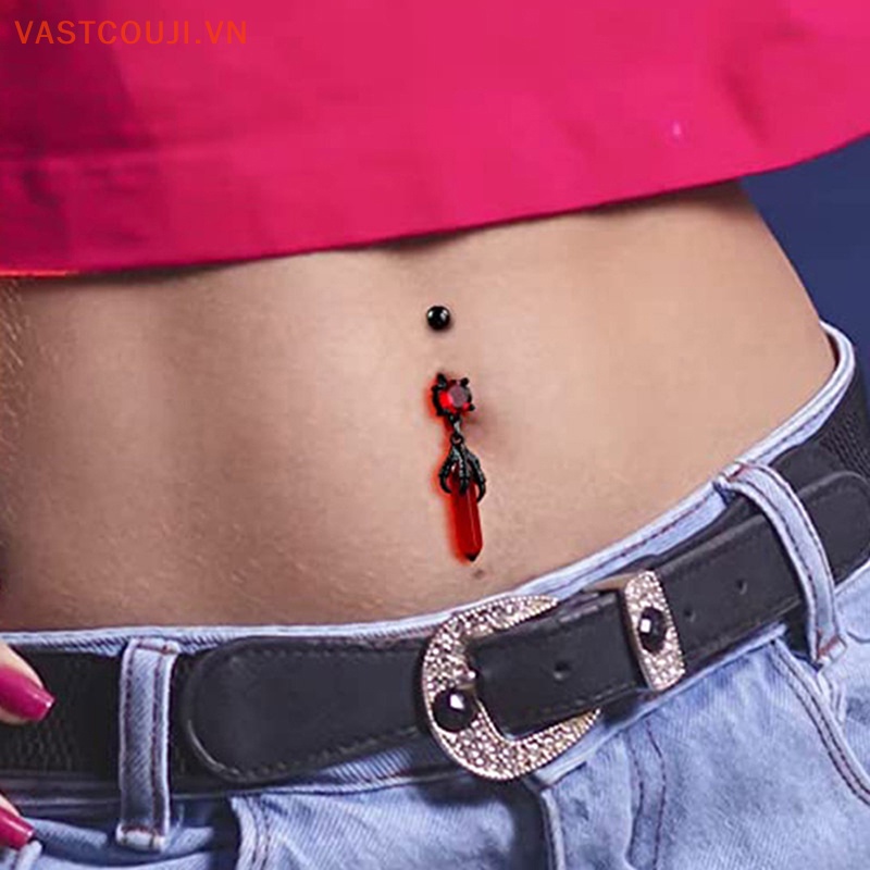 Khuyên Rốn Hình Móng Vuốt Ma Bằng Đá Tự Nhiên Thời Trang Cho Nữ