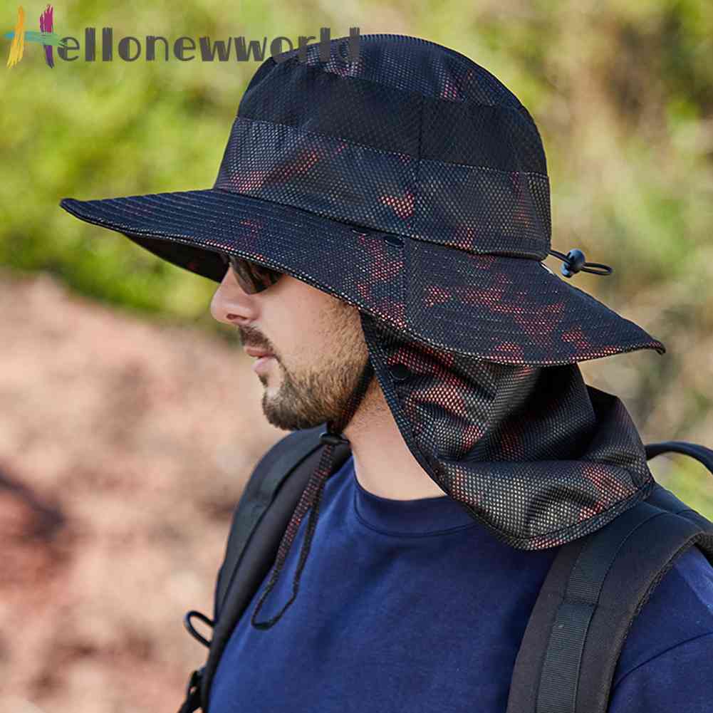 Mũ Polyester Chống Tia UV Bảo Vệ Khuôn Mặt Có Thể Điều Chỉnh Dành Cho Làm Vườn