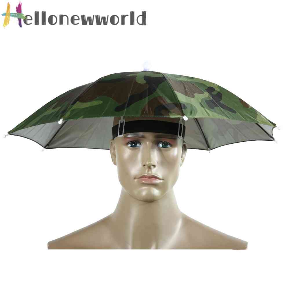 Mũ Dù Gấp Được 55cm Dùng Cho Câu Cá, Leo Núi, Cắm Trại