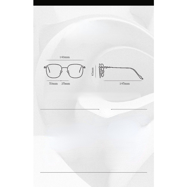 [-0°~-600°Kính Mát Gọng Vuông Chống Ánh Sáng Xanh Phong Cách Retro Cho Nam Nữ