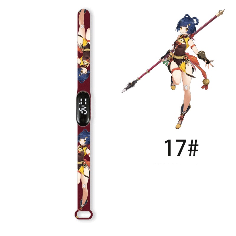 Đồng Hồ Điện Tử Đèn LED In Hình Anime Cho Trẻ Em