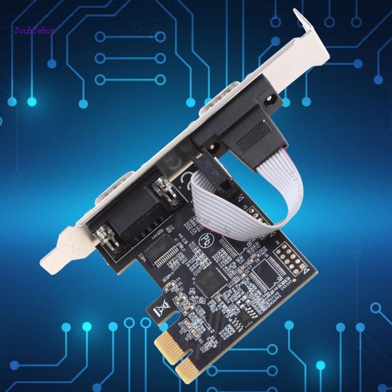 Card Chuyển Đổi PCI-E Sang Hai Cổng RS232 PCI Cho PCIe PCIe DB9pin 25Mbps AX99100 Chip