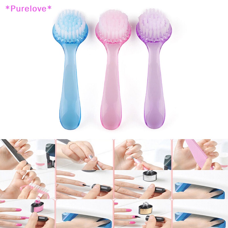 1 Cọ Rửa Móng Tay Đầu Tròn Tiện Lợi Mới