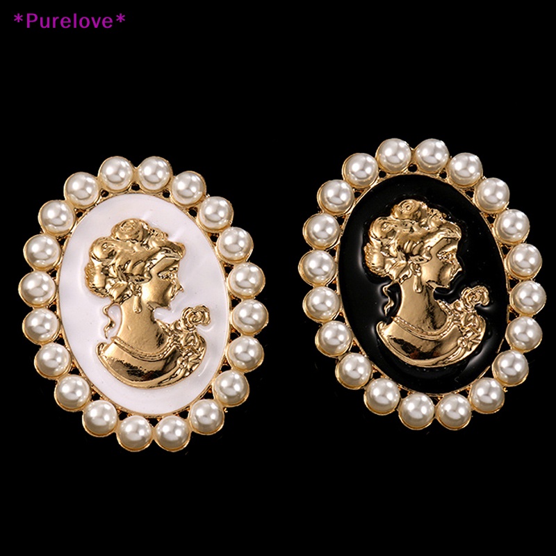 Ghim Cài Áo Đính Ngọc Trai Hình Oval Thời Trang Cho Nữ