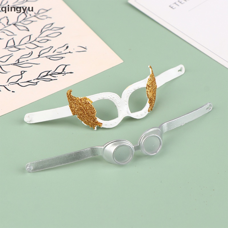 Mặt Nạ Búp Bê qingyu Mini Có Lông Vũ Dùng Trang Trí Tiệc Hóa Trang