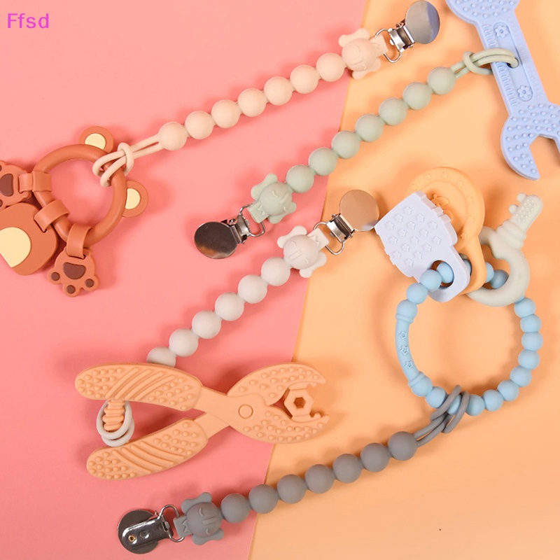 {Ffsd} Bpa Kẹp Núm Vú Giả Bằng Silicon Cấp Thực Phẩm Chống Rơi Cho Bé * Bán Chạy