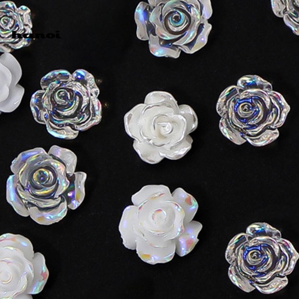 1 Hộp Phụ Kiện Trang Trí Móng Tay Không Phai Hình Bông Hoa Mini Xinh Xắn