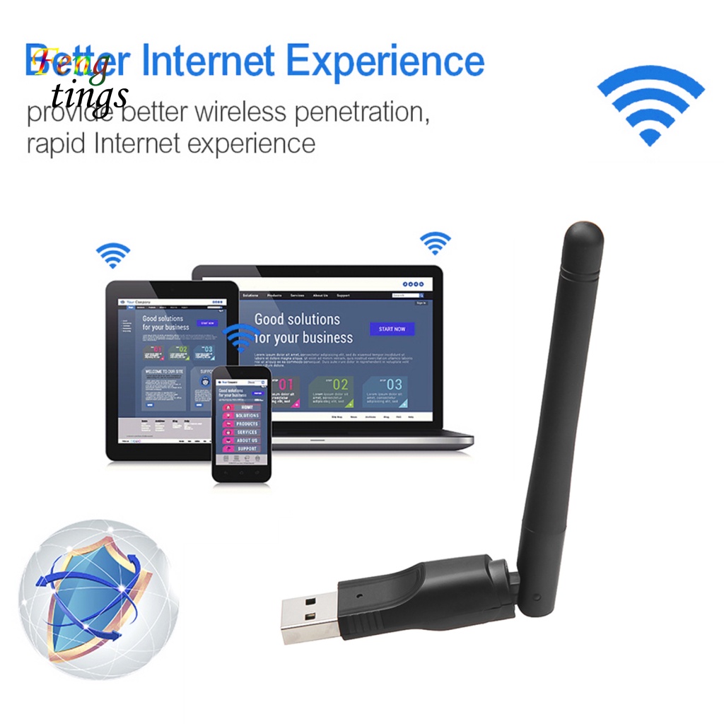 Thiết Bị Thu Phát Tín Hiệu Mạng Không Dây USB ABS 150Mbps 802.11 b / g / n Cho Máy Tính