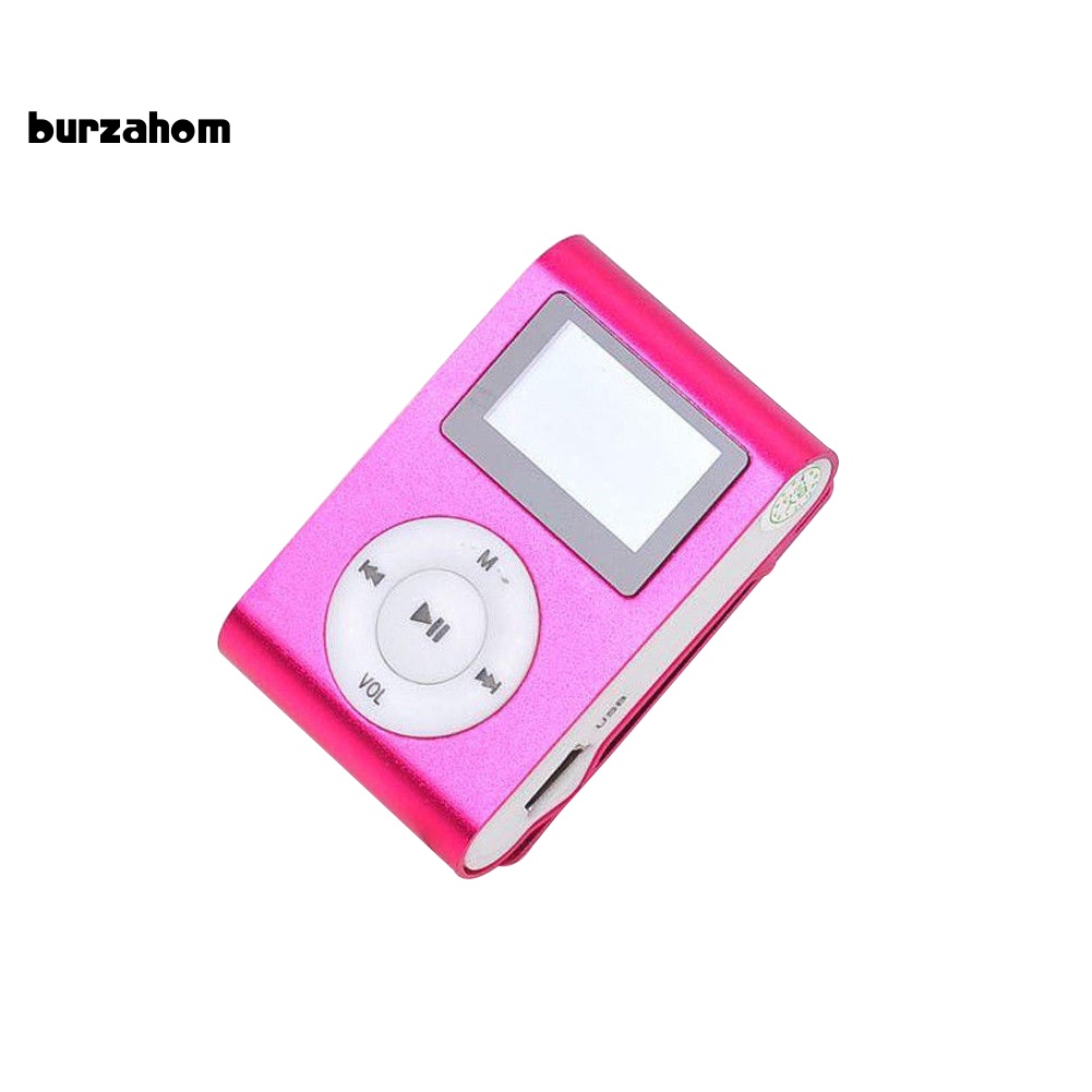 Máy Nghe Nhạc MP3 Mini Màn Hình LCD Hỗ Trợ Thẻ Nhớ Micro SD TF