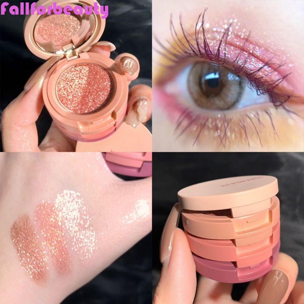 Bảng Phấn Mắt 3 Trong 1 Nhỏ Gọn Màu Lì Và Lấp Lánh Lâu Trôi Dành Cho Nữ