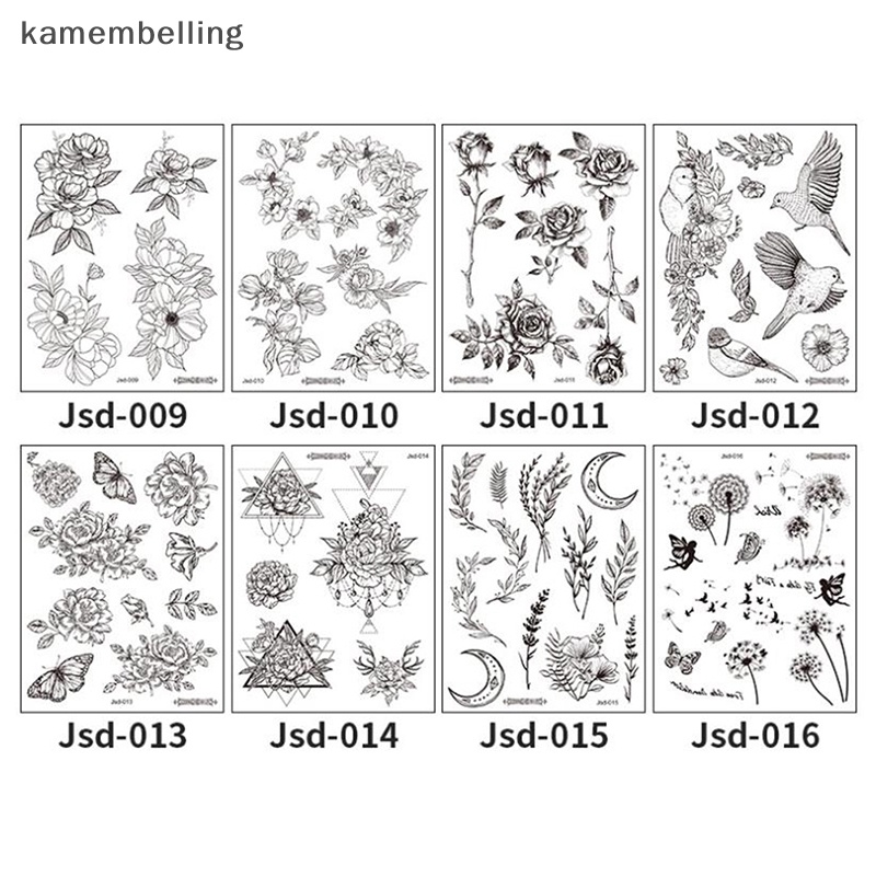 Miếng Dán Hình Xăm Tạm Thời kamembelling Chống Nước Cho Nữ