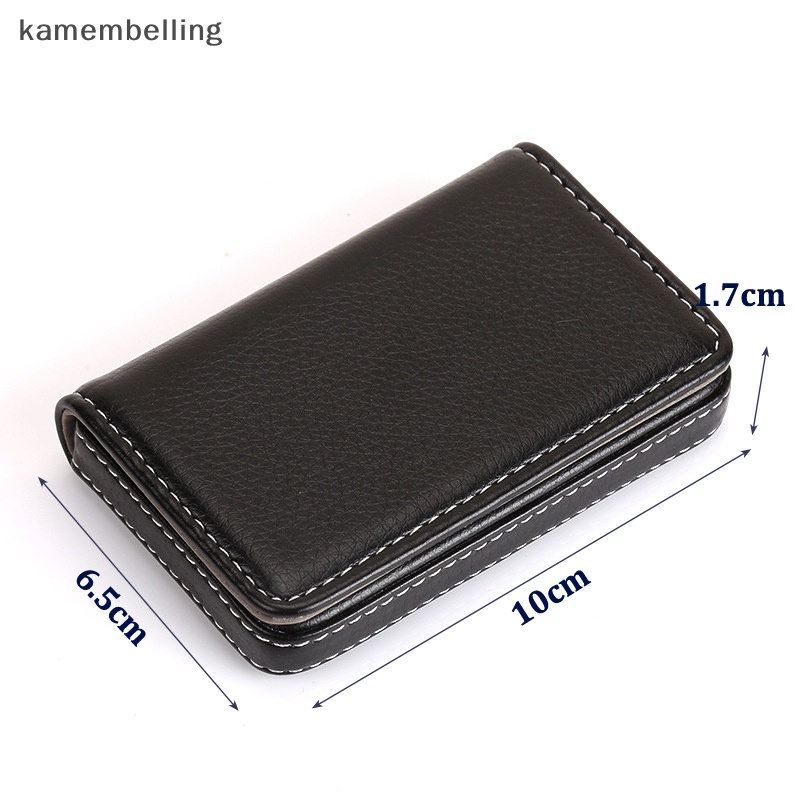 Ví Da PU kamembelling Đựng Thẻ Tín Dụng / Danh Thiếp Có Khóa Cài Nam Châm Tiện Dụng