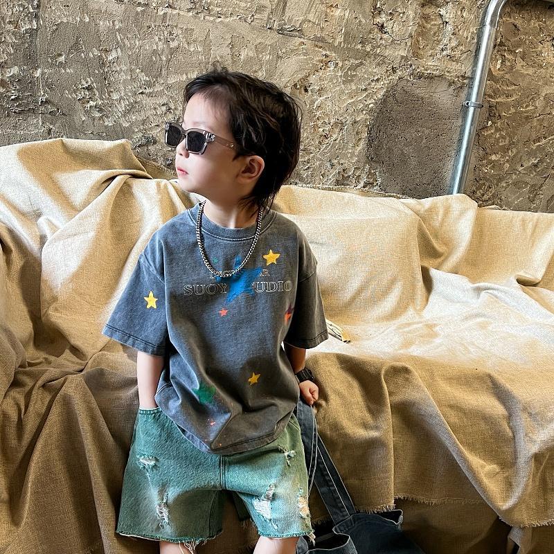 Áo Thun Tay Ngắn Mùa Hè Phong Cách Retro Dễ Phối Đồ Cho Nam