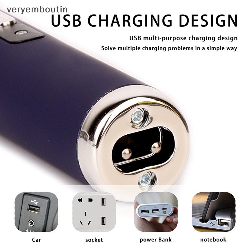 Bộ Tông Đơ Cắt Tóc Mũi Chống Thấm Nước Sạc USB Tiện Lợi