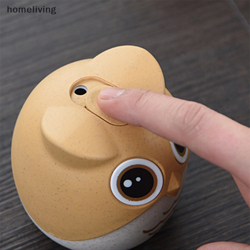 Hộp Đựng Tăm Xỉa Răng Hình Chim Cú Dễ Thương Thân Thiện Với Môi Trường