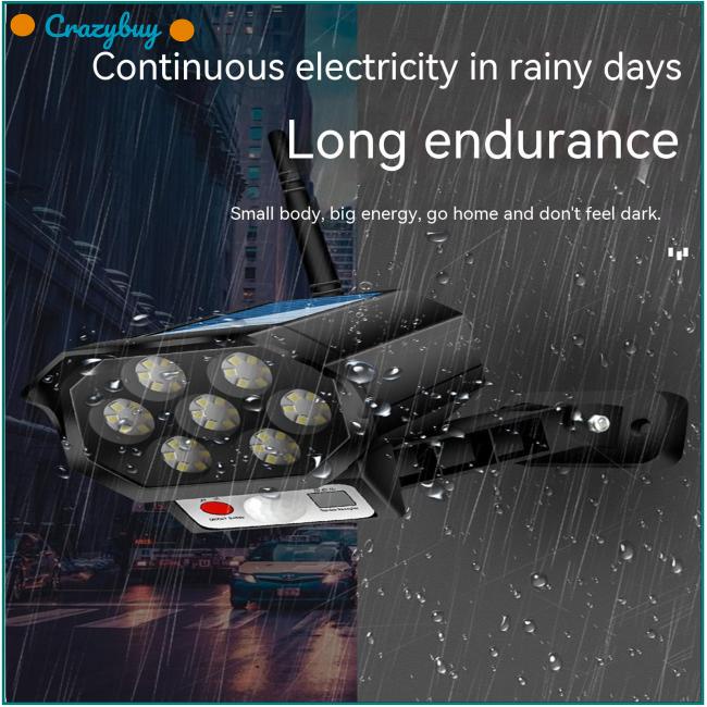 Cr Đèn Led 42 Bóng Gắn Tường Cảm Biến Chuyển Động Chống Nước Sử Dụng Năng Lượng Mặt Trời