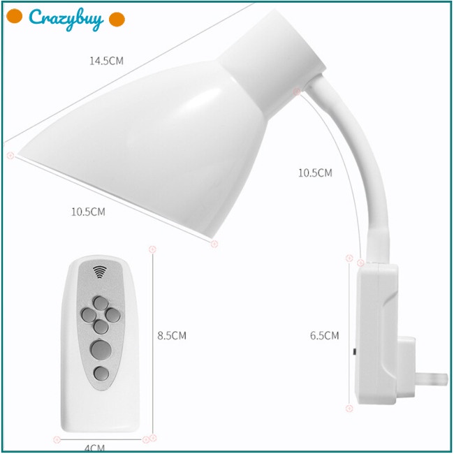 Cr Ổ Cắm Đèn LED E27 220V Thông Minh Kèm Remote Điều Khiển