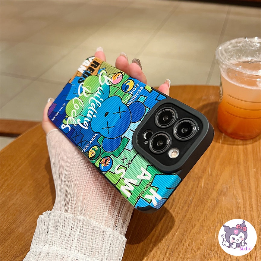 Ốp Điện Thoại Silicon Họa Tiết Chú Gấu Nhiều Màu Dễ Thương Cho iPhone 14 13 12 11 Pro Max SE2020 X Xr Xs Max 8 7 Plus XJJJJ
