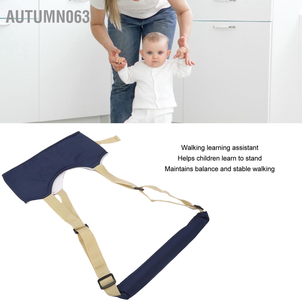 Autumn063 Tập Đi Cho Bé Dây Cầm Tay Có Thể Điều Chỉnh Chống Mất Thấm Hút Mềm Mại Thoáng Khí Trẻ Sơ Sinh Bộ Đai