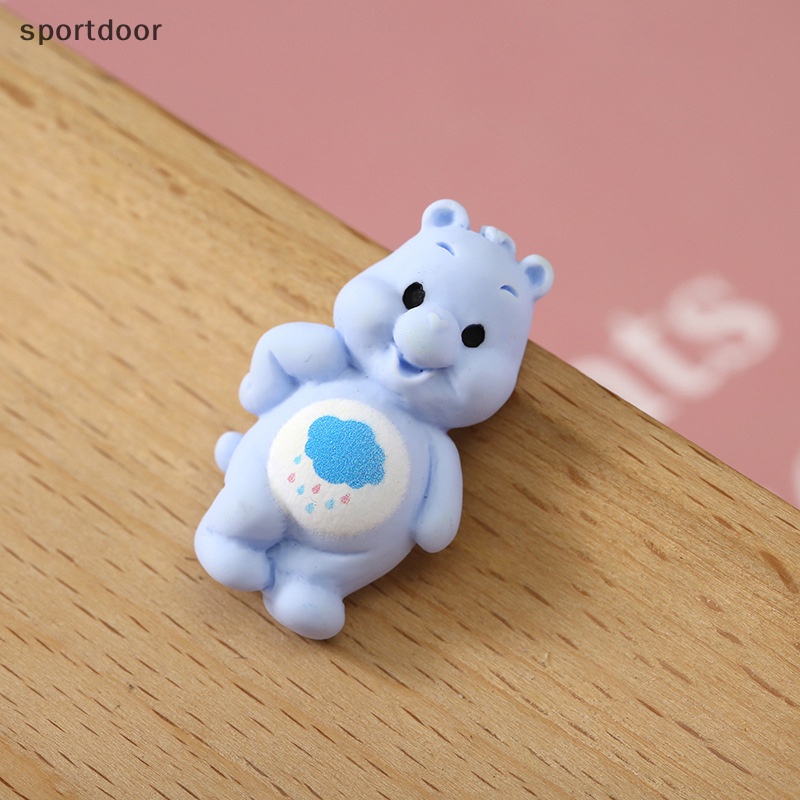 [sportoutdoor] Set 10 Miếng Dán Nam Châm Trang Trí Ốp Điện Thoại / Móc Khóa Hình Gấu Dễ Thương DIY