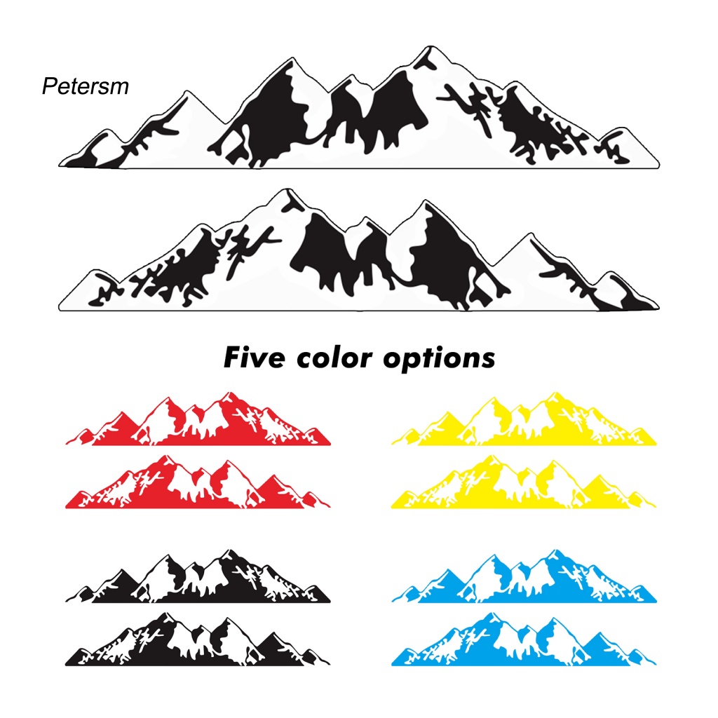 Set 2 Đề Can Dán Trang Trí Xe Hơi Chịu Nhiệt Độ Cao Tháo Rời Được Tiện Lợi