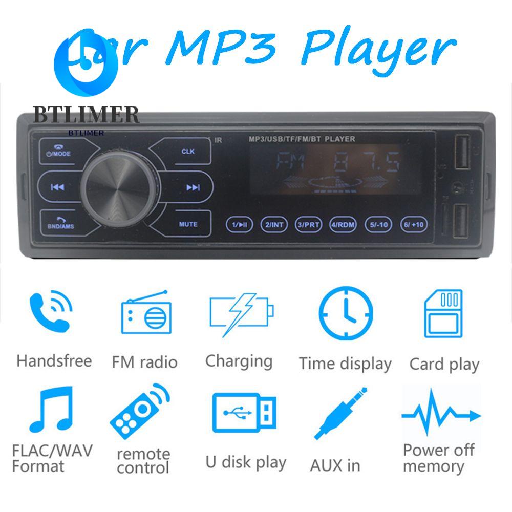 Máy Nghe Nhạc MP3 BTLIMER Tích Hợp Đài Fm Gắn Bảng Điều Khiển Dành Cho Ô Tô