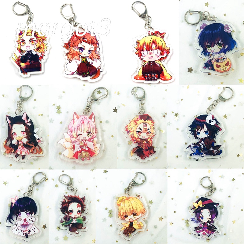 Móc Chìa Khóa Bằng Acrylic Hình Hoạt Hình Demon Slayer Độc Đáo