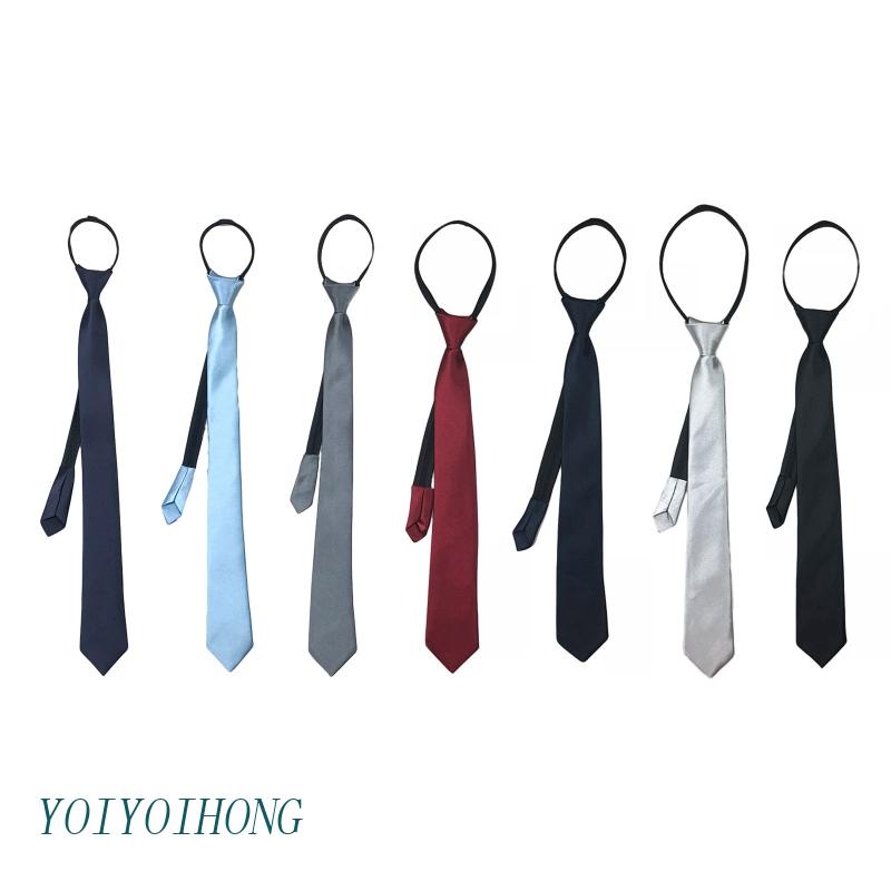 Cà Vạt Đồng Phục YOIOI Màu Đen Thiết Kế Thanh Lịch Dành Cho Nam