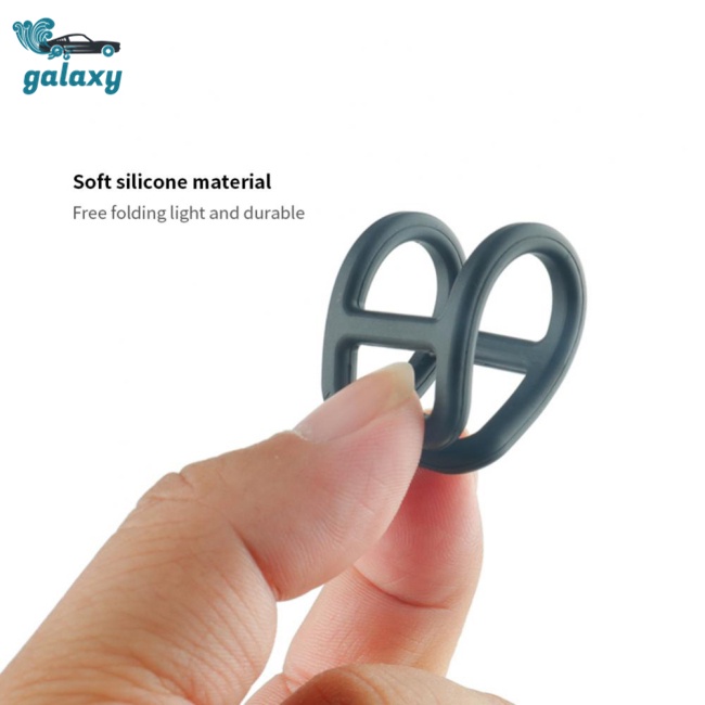 Galaxy Bộ 4 Dây Silicon Co Giãn Nhiều Kiểu Dáng Gắn Đèn Pha Xe Đạp