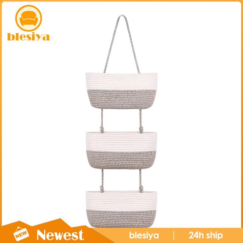 Giỏ Treo Đựng Đồ 3 Tầng Kích Thước Lớn Dùng Trong Nhà / Phòng Tắm / Để Bàn / Phòng Ngủ