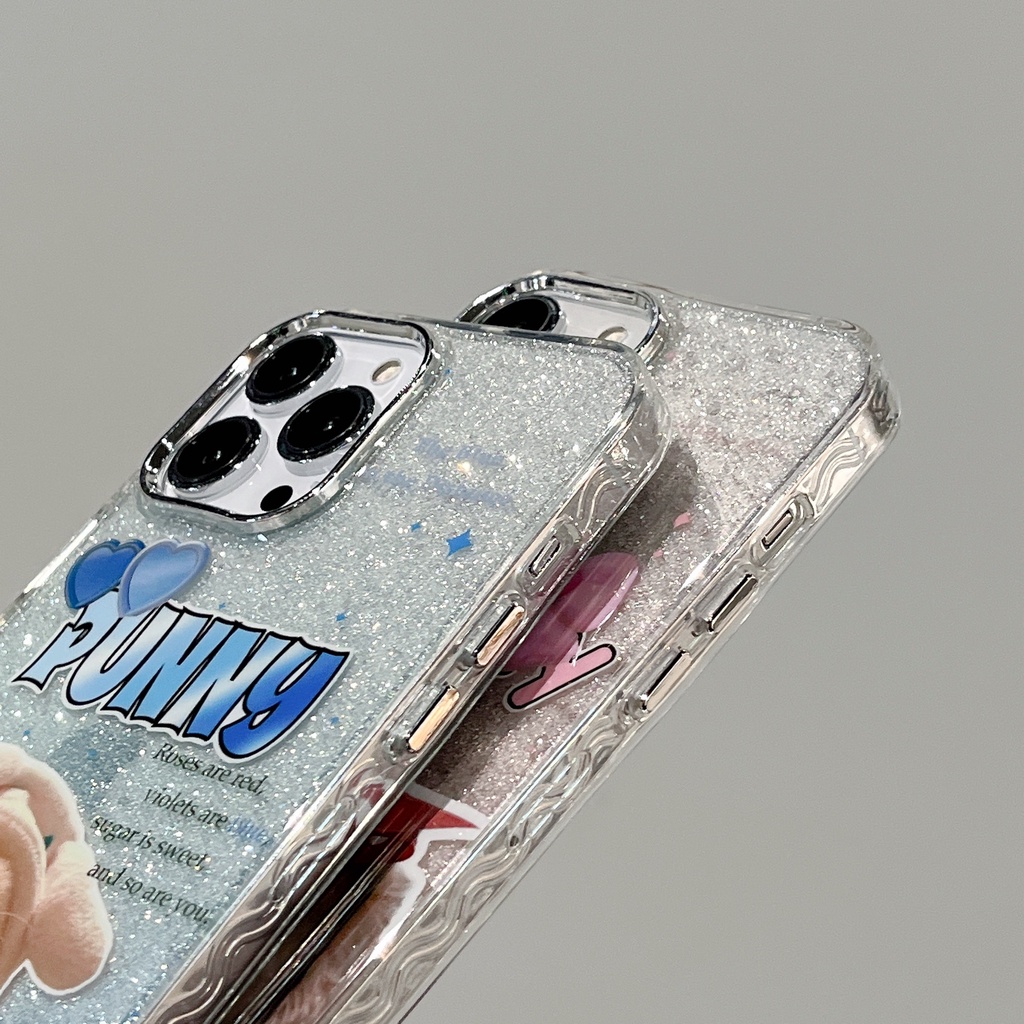 Ốp Điện Thoại TPU Dẻo Họa Tiết Hoạt Hình Hai Mặt Độc Đáo Chống Sốc Cho iPhone 14 13 12 11 PRO MAX